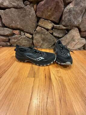 Saucony Excursion TR15 Trail Running Shoes Black/Shadow Men's Size 7